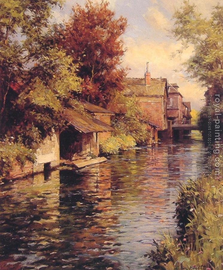 Louis Aston Knight : Sunny Afternoon on the Canal